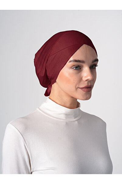 Ecardin Çapraz Hijab Bone - Φαρδύ και Άνετο Çapraz Tesettür Bone - ST233 Κόκκ...