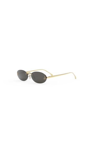 Vexxa Ochelari de Soare Unisex Ovali Rimless Gold Black – Ramă Metalică Aurie...