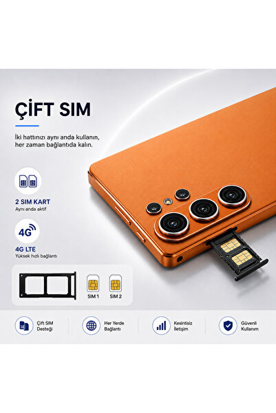TARÇIN 10.1" 8000mAh Tablet + Pro 2 ANC Kulaklık, Klavye Kılıf, Mouse ve S-Pe...