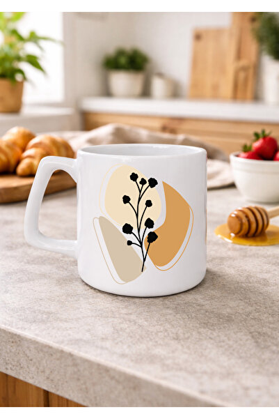Eylül Design Boho Design Printed Mug Luxury Coffee Mug 250 ml