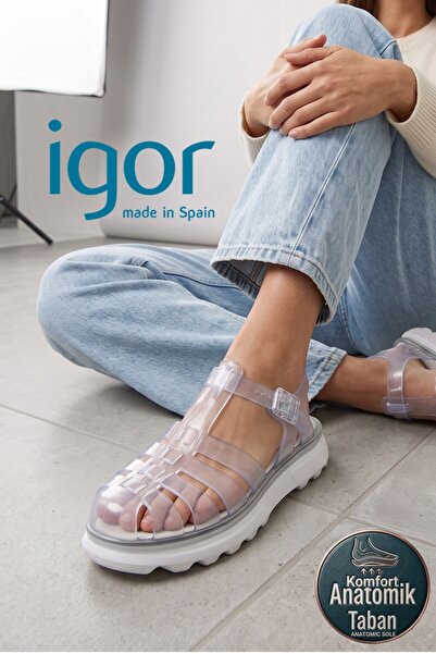 IGOR S10361 Sandale de damă ortopedice de zi cu zi Vega Cristal White