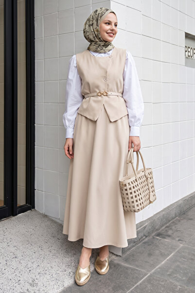 InStyle Vestă asimetrică dublă Suit Stone