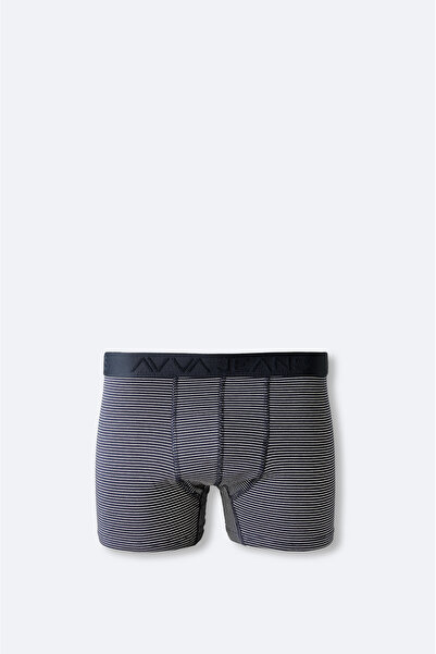 Avva Erkek Lacivert Desenli Pamuklu Tekli Regular Fit Boxer A41Y9514