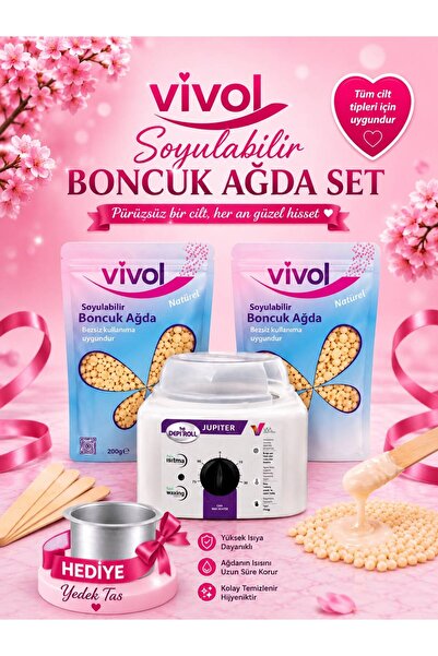 Vivol SİR AĞDA ISITICI MAKİNE 2 PAKET NATÜREL BONCUK AĞDA HEDİYELİ