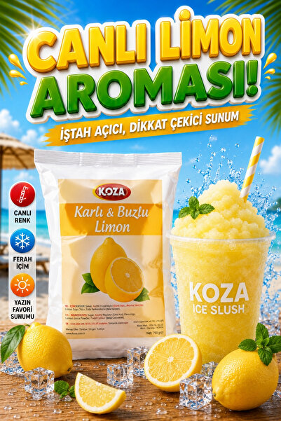 Koza Premium Selection Slush Makinesi Tozu Karlı Buzlu Buzlaş Ice Slush Toz K...