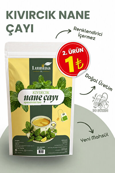 LUMİNAOİL Kıvırcık Nane Çayı (Spearmint Tea) 45 Gr. 30 Süzen Poşet