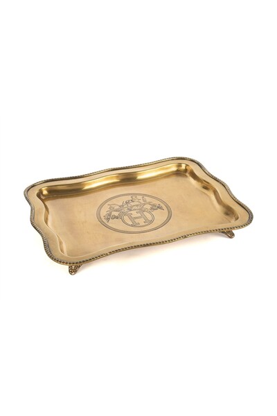 Mikasa Moor Horse Copper Antique Wavy 32X23 Tray