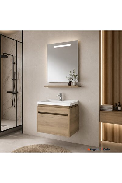 KALE Idea 2.0 65 Cm Pasifik A Tek Çekmeceli Banyo Dolabı Takımı