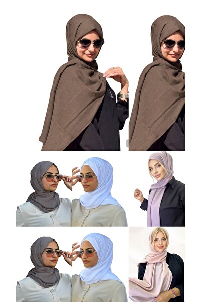ALDAIYR 8 Pashmina Shawls Viscose Cotton 150 Gr