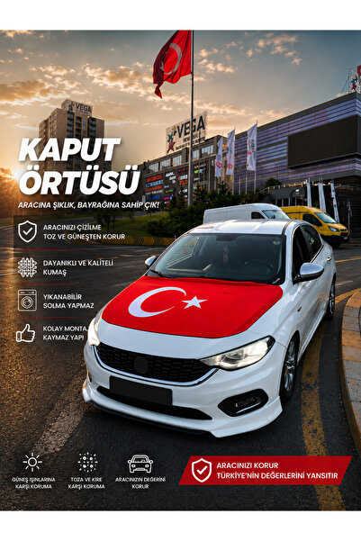 MODA Türk Bayrağı Baskılı Kaput Bayrağı ( 100x150 cm)