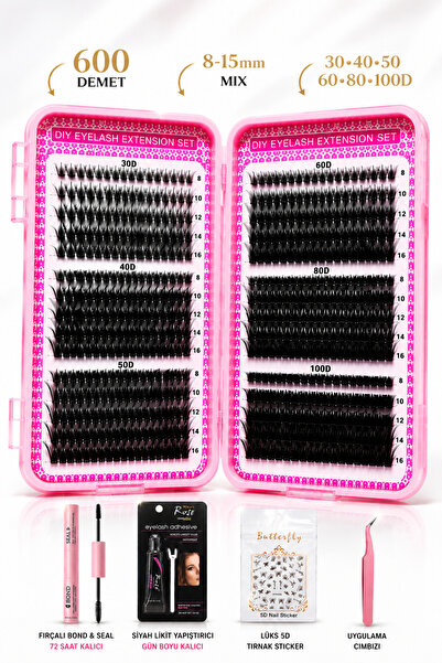 alaraycosmetics Takma Kirpik Seti D Curl Lifting Etkili- Extra yumuşak -Batma...