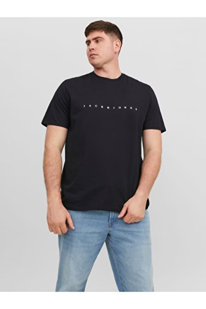 Jack & Jones Plus Tricou cu logo, mărimi mari pentru bărbați, din bumbac orga...