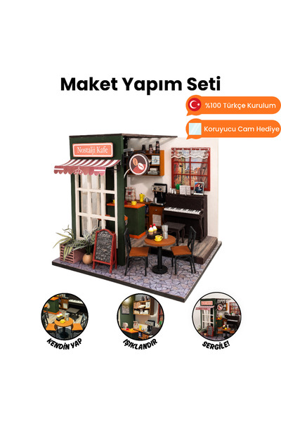 minyaturia Maket Ev Yapma Seti | Kendin Yap Hobi Seti | Minyatür Maket Ev
