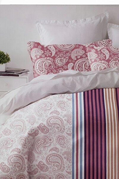 MILANO COLLECTION Set Lenjerie Pat Dublu 100% Bumbac 51209 C5 Pink/Blue