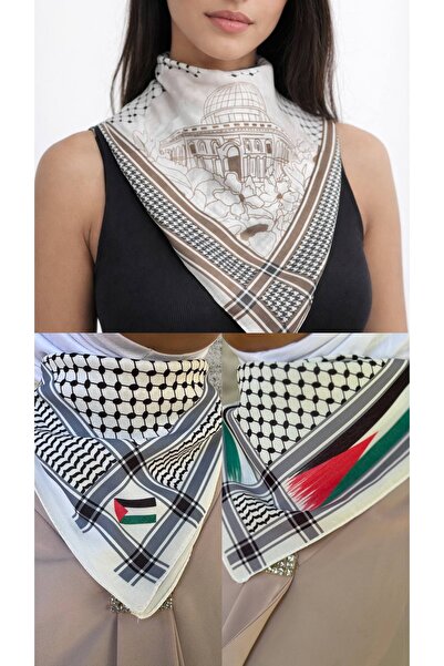 ALDAIYR 3 Eșarfe tematice cu temă palestiniană 50x50, unisex, potrivite pentr...
