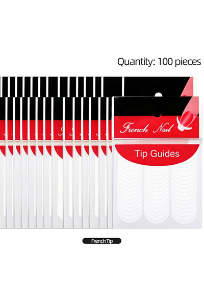 Choice 100pcs French Line French Tip Manicure Stickers 10/50/100PCS Nail Art ...