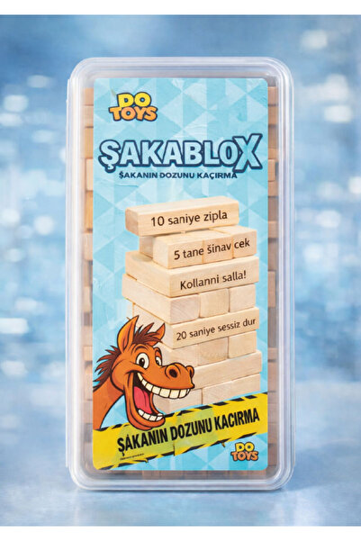 do toys Şakablox – Punishment Balance Game |   54 Piece Wooden Fun Puzzle