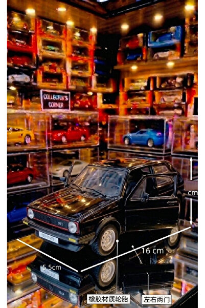 OYUNCAKSAHİLİ Volkswagen Golf MK1 Gti Klasik 1:24 Ölçek Diecast Metal Araba K...