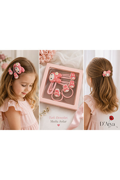 Darya Dd204 Cute Rabbit Melody Colorful Pink Clip Paperclip Pliers 5 Piece Bo...