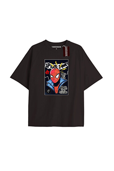 TIMESWASTINGIRL Μπλουζάκι Spider-Man με εκτύπωση εφημερίδας, μοντέλο No Way Home