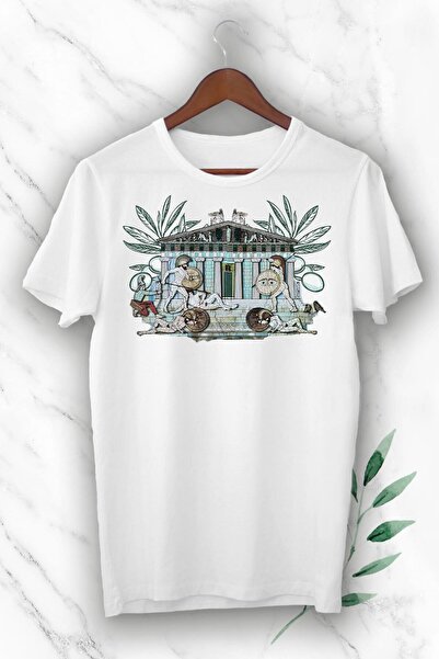 perseusshopping Λευκό μπλουζάκι Unisex με στάμπα Ancient City Mythology