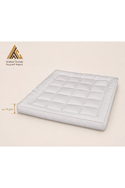 Arabian Threads غطاء فراش فندقي فاخر بارتفاع 14 سم