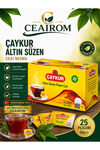 Çaykur Caykur Plicuri Altın süzen 50gr 25 buc Ceai Negru Turcesc