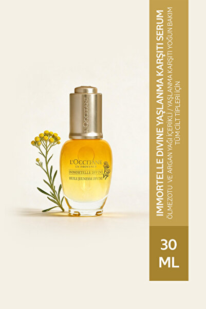 L'Occitane Immortelle Divine Yaşlanma Karşıtı Serum, Yağ Bazlı, Ölmezotu ve A...