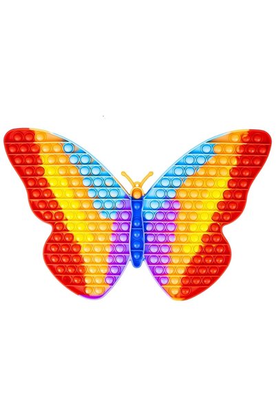 DanyCris Jucarie Senzoriala, Antistres, Curcubeu, XXL, 43x30x1,5 Cm - Fluturas