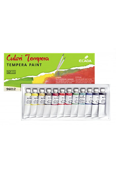 Ecada Culori tempera 12 culori 6ml/tub