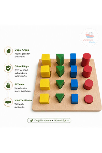 Montessori Gemisi 3D Sorting