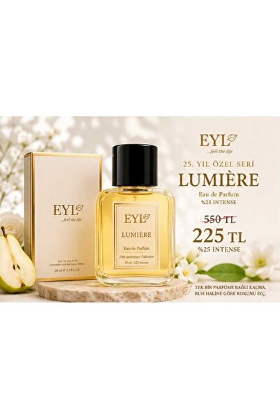 EYL COSMETIC LUMIERE %25 Esans EDP 50 ml Kadın Parfüm Kalıcı Vanilya Kahve Ta...