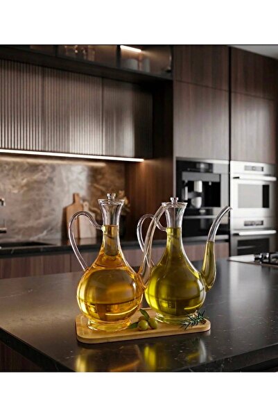 Ars Buğra Home 2'li STANDLI CAM DAMLATMAZ YAĞDANLIK /750ML