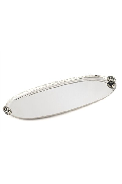 Mikasa Moor Silver Oval Tray 48X21X4Cm