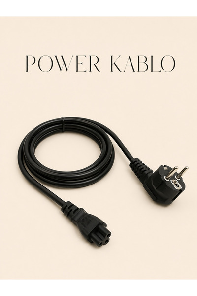 MVLH 1.5 Metre Yonca Power Güç Kablosu Premium - 3 Pinli Laptop Adaptör Kablo...