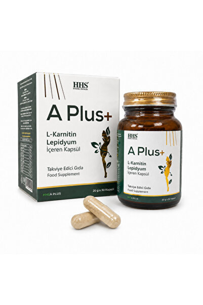 HHS SAĞLIK ÜRÜNLERİ كبسولات HHS A-PLUS النباتية لدعم نمط الحياة الصحي 30 كبسولة