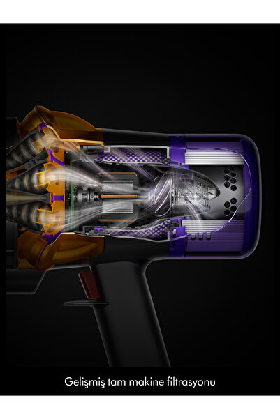 DYSON V12 Detect Slim™ Absolute kablosuz süpürge (Sarı/Nikel)