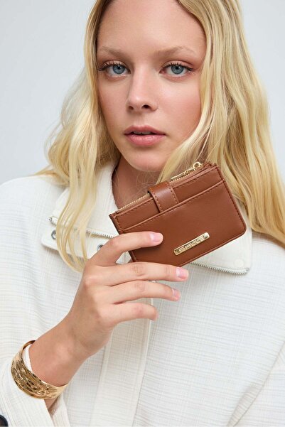 Shule Bags Cleo Zippered Women's Wallet Brown