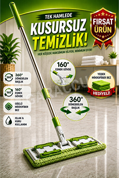 garaccu Mor-yeşil Mandallı / Kıskaçlı Istediğin Bezi Tak Yer Duvar Cam Silme ...