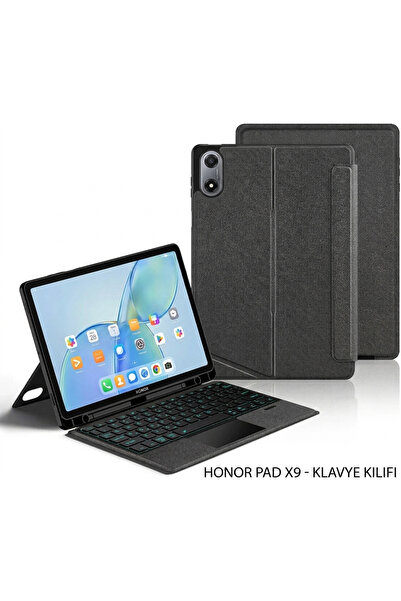 Fogy Honor Pad X9 11 Inç Uyumlu Keyboard Bluetooh Bağlantılı Standlı Türkçe Q...