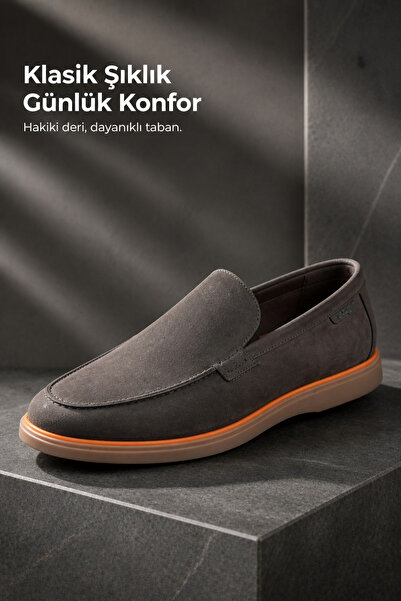 PATRICK CASSA Erkek Klasik Günlük Loafer %100 Hakiki Dana Derisi Rahat ve Day...