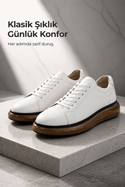 PATRICK CASSA Men's Genuine Leather Classic Daily Walking Sports Shoes