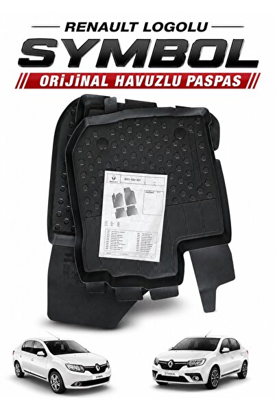 Renault Symbol Orijinal Havuzlu Paspas Takımı (2013-2020)