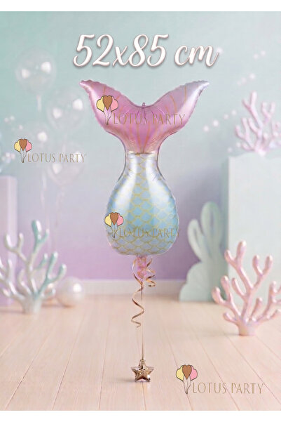 LOTUS PARTY قطعة واحدة من بالونات رقائق ذيل حورية البحر