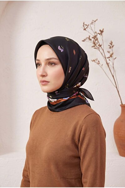 Armine وشاح رياضي من نسيج قطني طويل - 8533-91 كراميل أسود