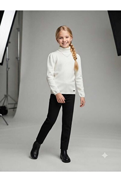 Hilal Akıncı Kids Girl's Turtleneck Sweater