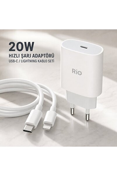hızlı şarj adaptörü USB-C Lightning kablo seti