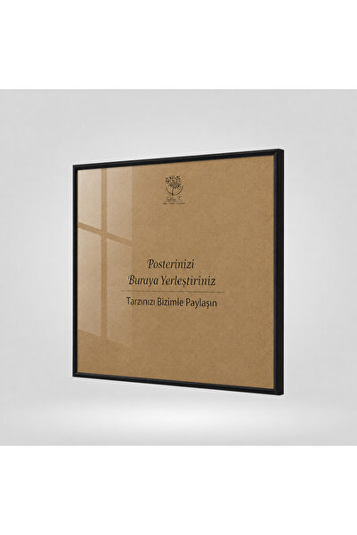 Tablomtr Black Square Metal Framed Glass Blank Frame 1 Piece