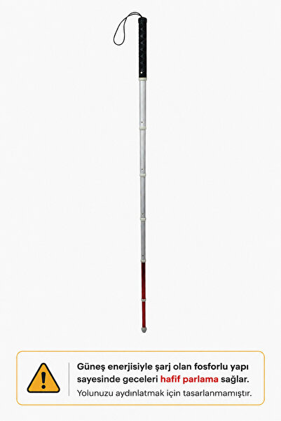EMO Görme Engelliler Için Titanyum Teleskopik Baston 138 Cm - 9 Parça