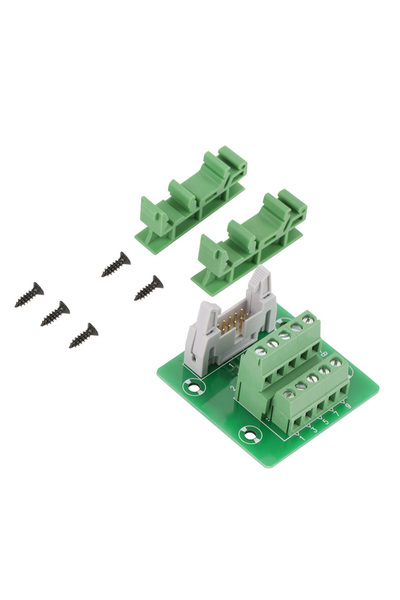 Choice موصل طرفي متعدد الألوان IDC10P ذو 10 دبابيس ذكرية، واجهة PLC مع دعامة